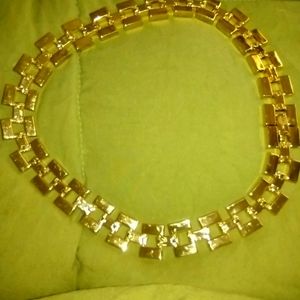 Hip-hop bling - gold-toned necklace 20" in length.
